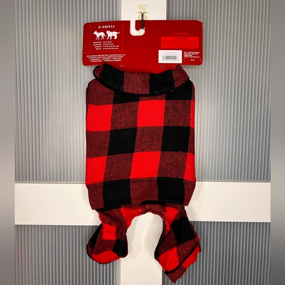 Plaid pet pajamas size XS - Picture 3 of 5